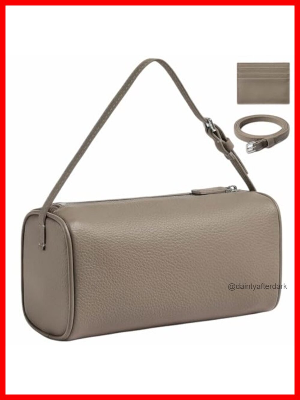 Genuine Italian Leather Crossbody Shoulder Bag Adjustable Strap